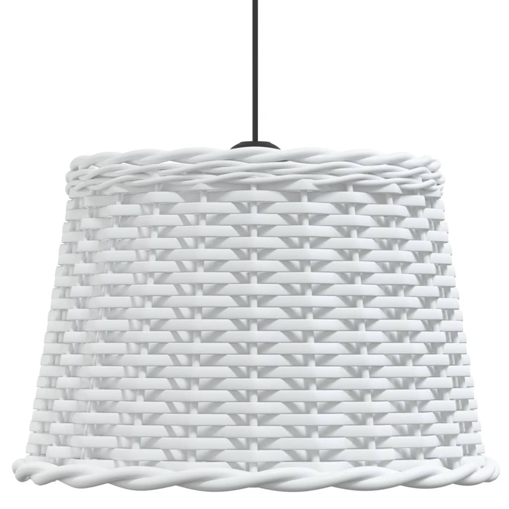 vidaXL Abajur lustră, alb, Ø40x26 cm, răchită vidaXL Abajur lustră, alb, Ø40x26 cm, răchită