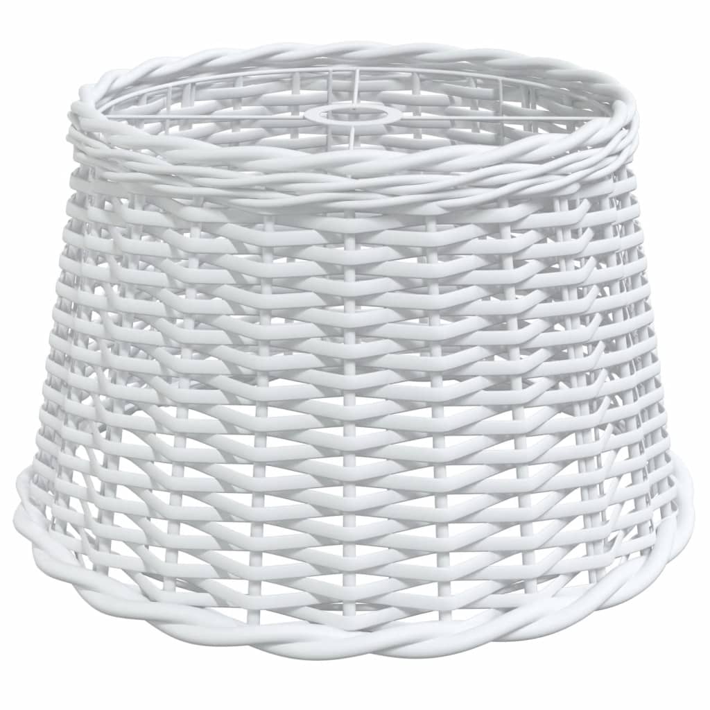 vidaXL Abajur lustră, alb, Ø45 x 28 cm, răchită vidaXL Abajur lustră, alb, Ø45 x 28 cm, răchită