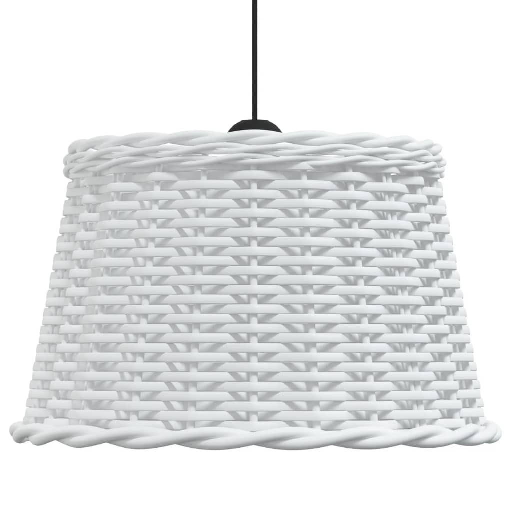 vidaXL Abajur lustră, alb, Ø45 x 28 cm, răchită vidaXL Abajur lustră, alb, Ø45 x 28 cm, răchită