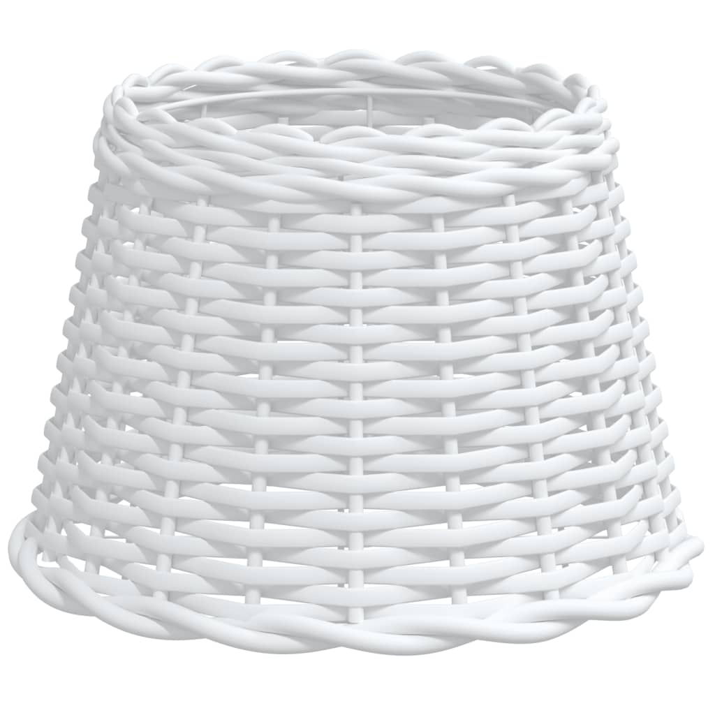 vidaXL Abajur de veioză, alb, Ø30x20 cm, răchită vidaXL Abajur de veioză, alb, Ø30x20 cm, răchită