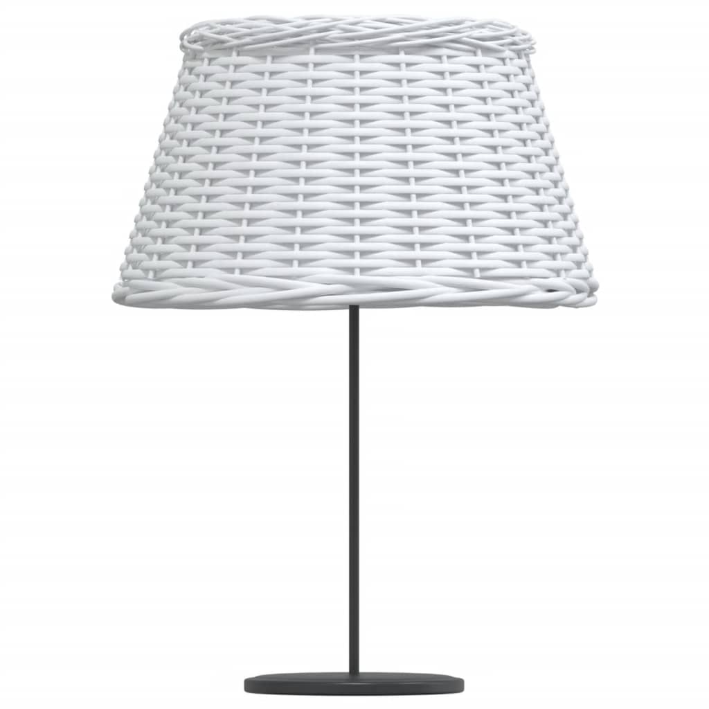 vidaXL Abajur de veioză alb Ø50x30 cm răchită vidaXL Abajur de veioză alb Ø50x30 cm răchită
