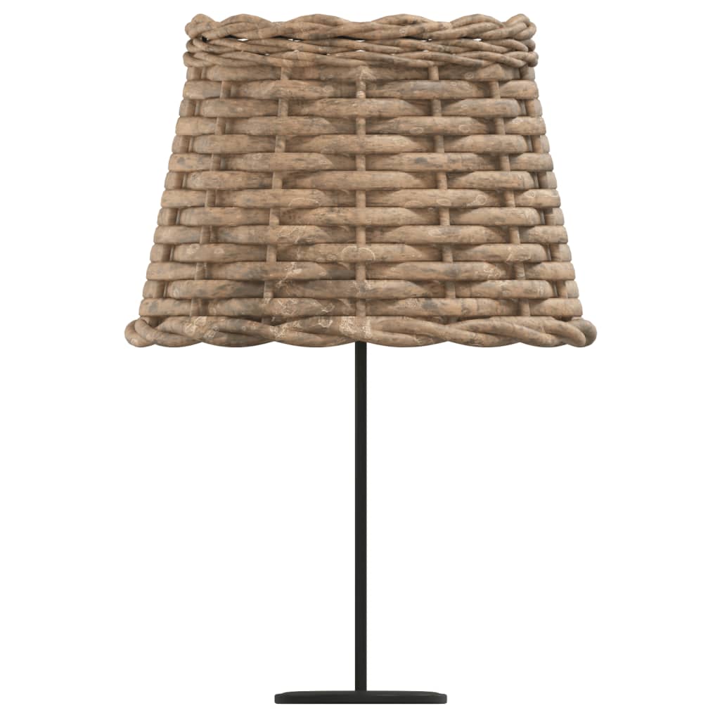 vidaXL Abajur de veioză maro Ø20x15 cm răchită vidaXL Abajur de veioză maro Ø20x15 cm răchită