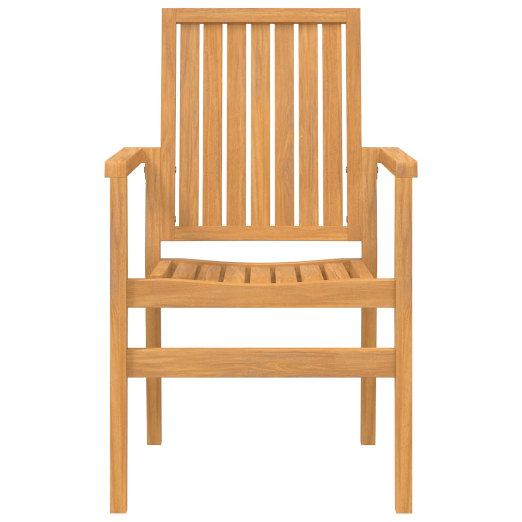 vidaXL Scaune grădină stivuibile 2 buc. 56,5x57,5x91 cm lemn masiv tec
