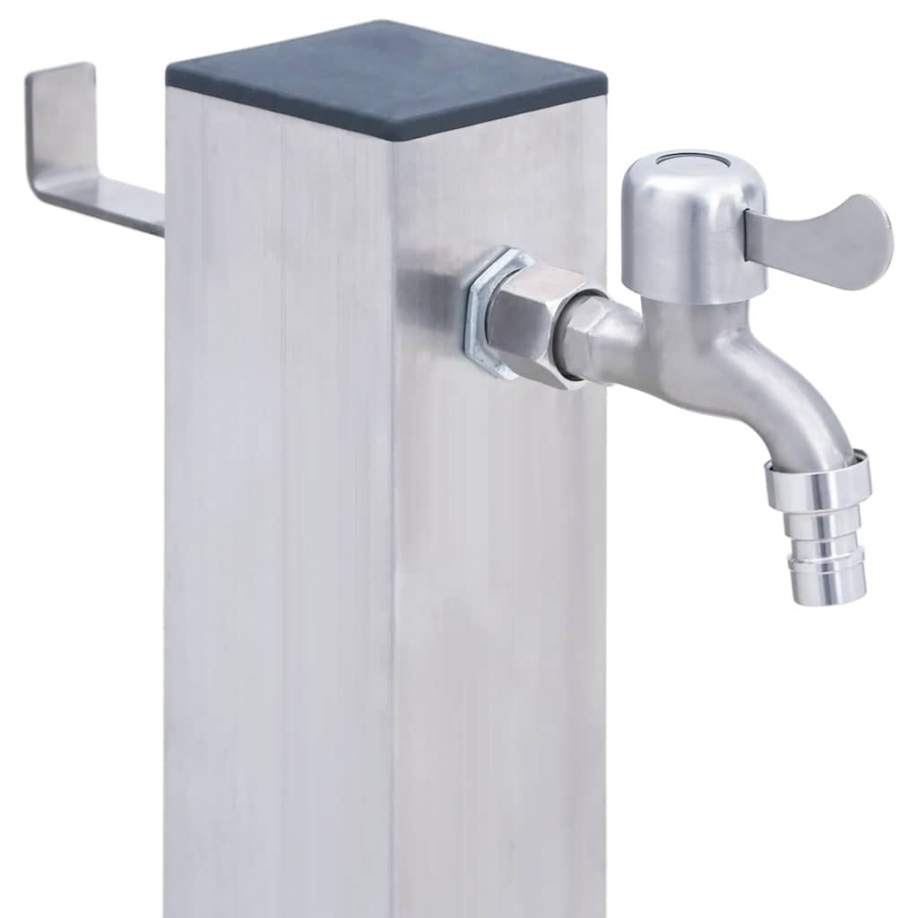 vidaXL Coloană de apă de grădină, 100 cm, oțel inoxidabil, pătrat vidaXL Coloană de apă de grădină, 100 cm, oțel inoxidabil, pătrat