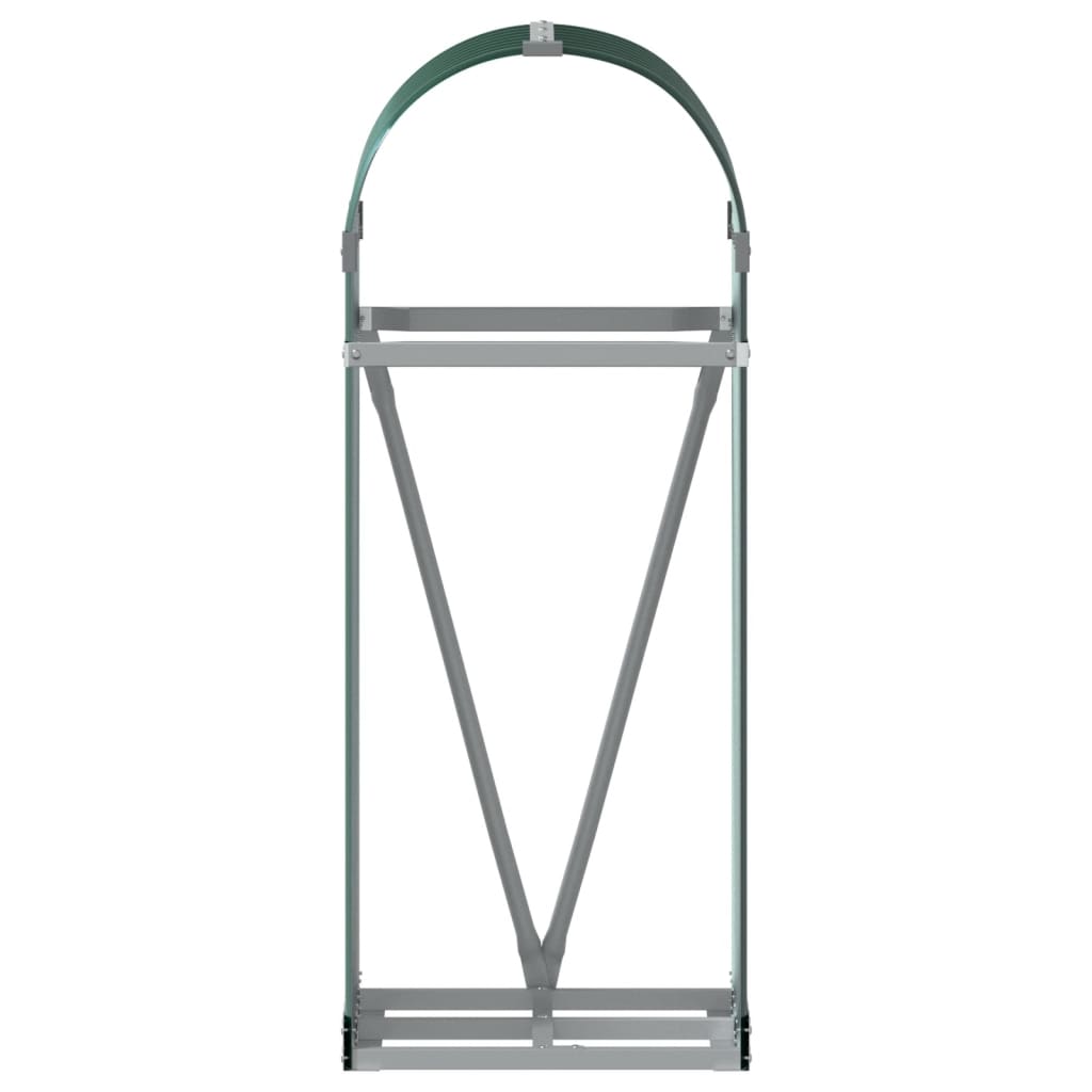 vidaXL Suport pentru bușteni verde 40x45x100 cm oțel galvanizat vidaXL Suport pentru bușteni verde 40x45x100 cm oțel galvanizat