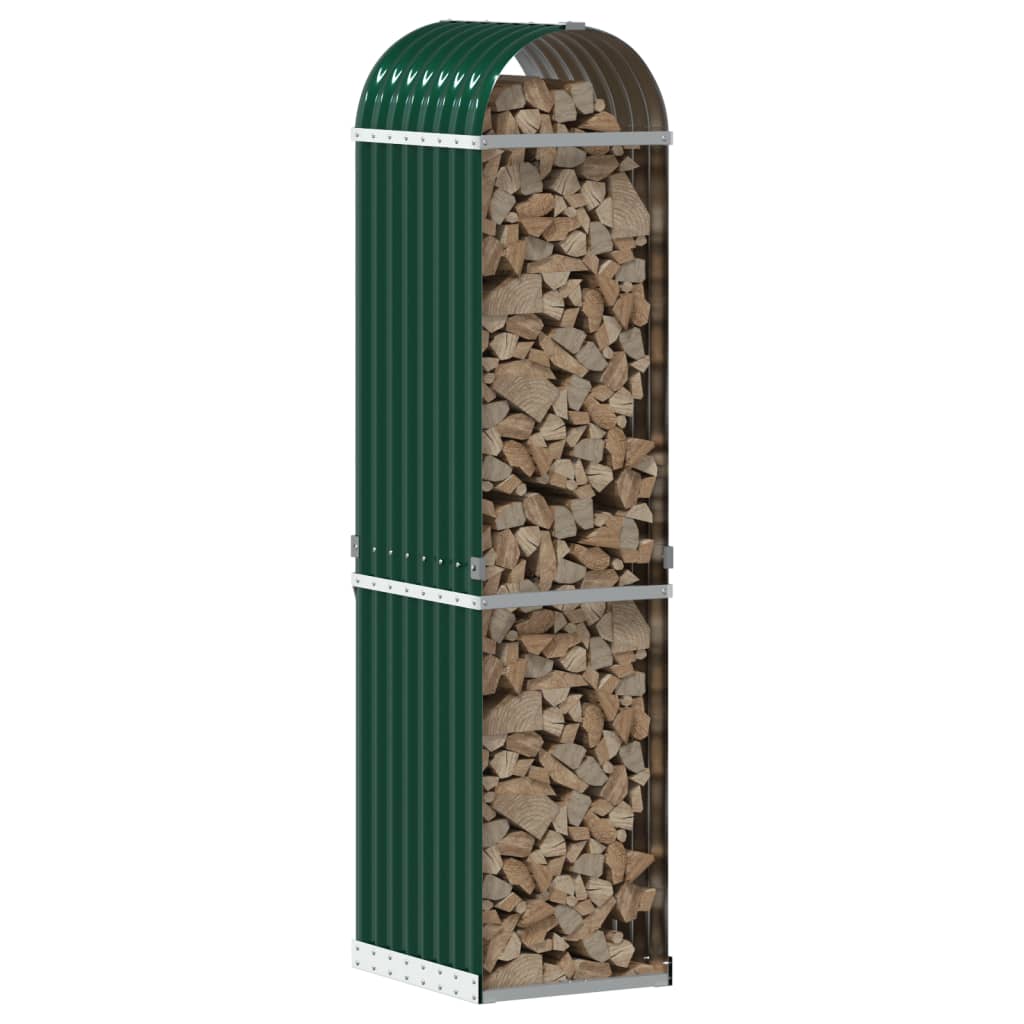 vidaXL Suport pentru bușteni verde 40x45x170 cm oțel galvanizat vidaXL Suport pentru bușteni verde 40x45x170 cm oțel galvanizat