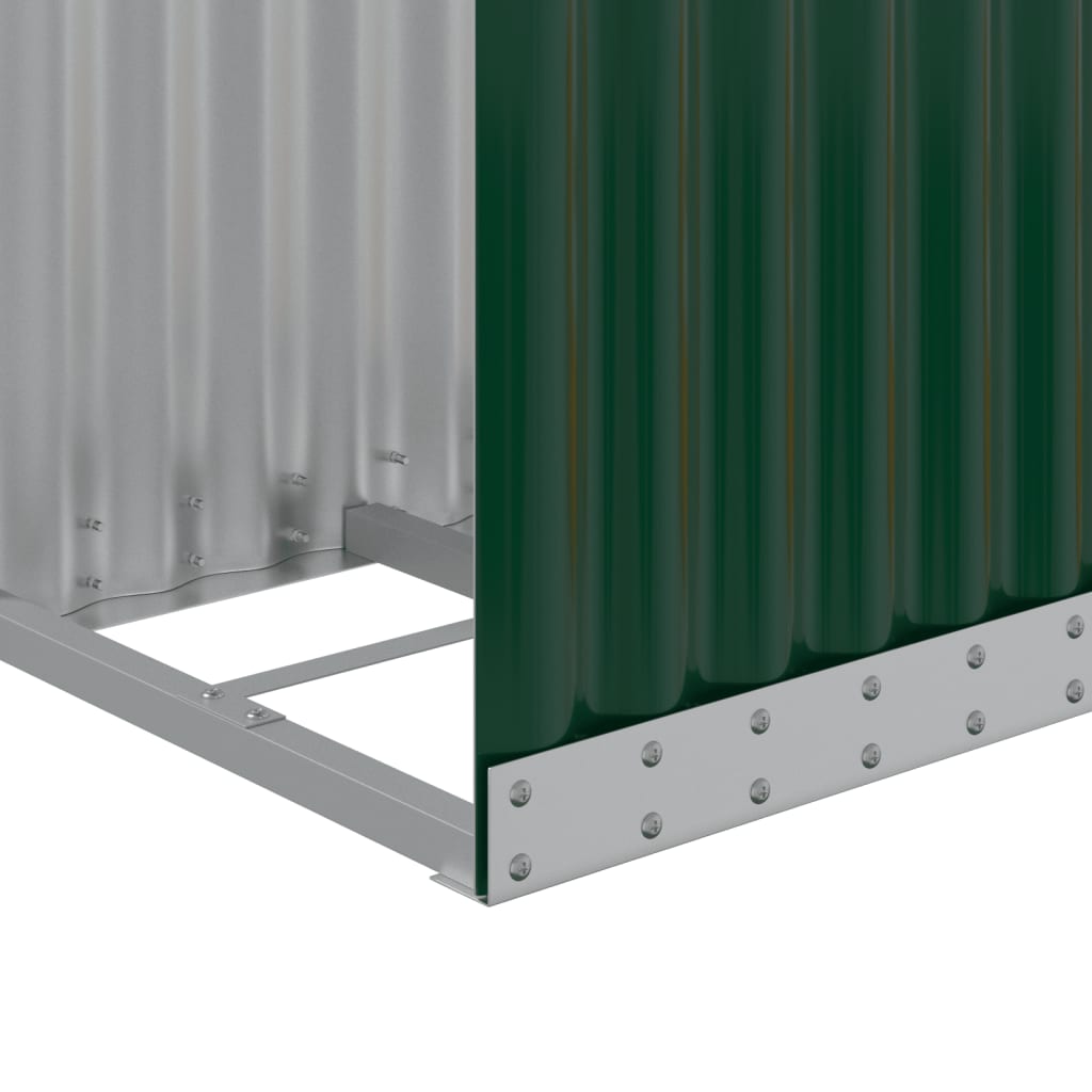 vidaXL Suport pentru bușteni verde 40x45x170 cm oțel galvanizat vidaXL Suport pentru bușteni verde 40x45x170 cm oțel galvanizat