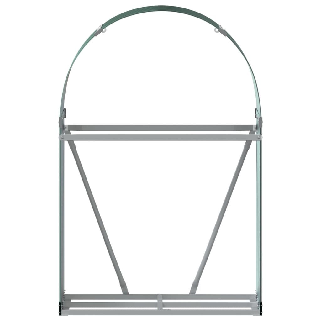vidaXL Suport pentru bușteni verde 80x45x120 cm oțel galvanizat vidaXL Suport pentru bușteni verde 80x45x120 cm oțel galvanizat