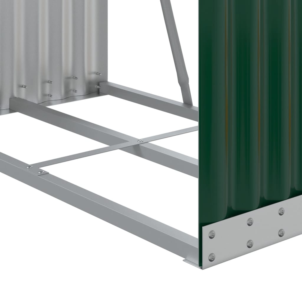 vidaXL Suport pentru bușteni verde 80x45x120 cm oțel galvanizat vidaXL Suport pentru bușteni verde 80x45x120 cm oțel galvanizat