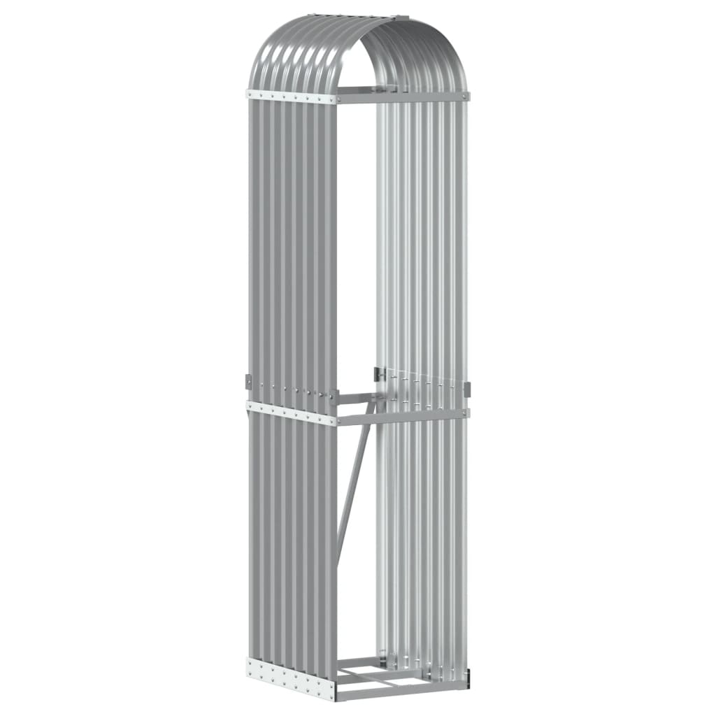 vidaXL Suport de bușteni, gri deschis, 40x45x170 cm, oțel galvanizat vidaXL Suport de bușteni, gri deschis, 40x45x170 cm, oțel galvanizat