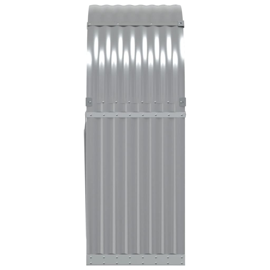 vidaXL Suport de bușteni, gri deschis, 80x45x120 cm, oțel galvanizat vidaXL Suport de bușteni, gri deschis, 80x45x120 cm, oțel galvanizat