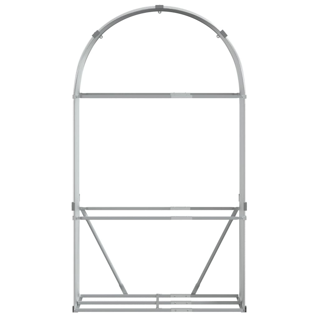 vidaXL Suport de bușteni, gri deschis, 120x45x210 cm, oțel galvanizat vidaXL Suport de bușteni, gri deschis, 120x45x210 cm, oțel galvanizat