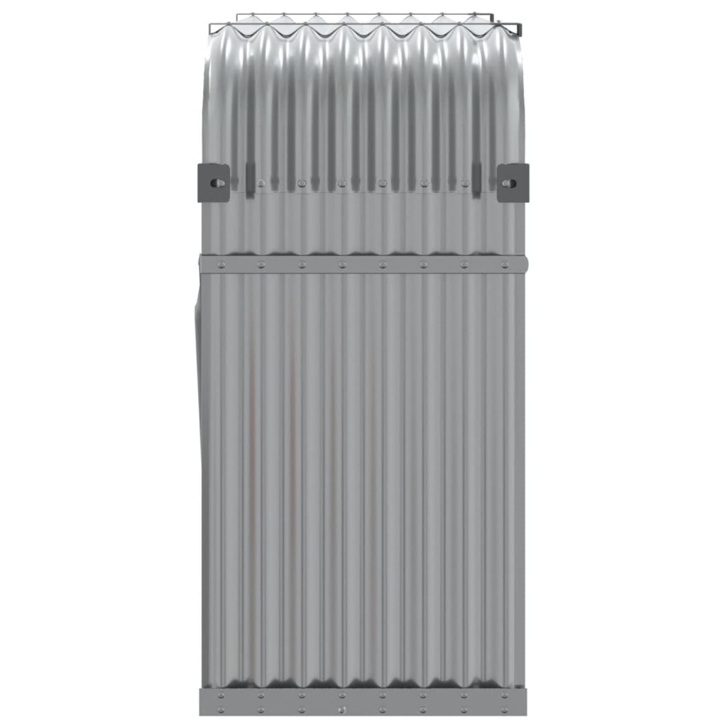 vidaXL Suport de bușteni, gri deschis, 120x45x100 cm, oțel galvanizat vidaXL Suport de bușteni, gri deschis, 120x45x100 cm, oțel galvanizat
