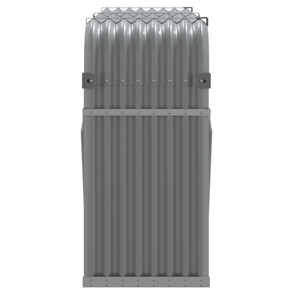 vidaXL Suport de bușteni, gri deschis, 180x45x100 cm, oțel galvanizat vidaXL Suport de bușteni, gri deschis, 180x45x100 cm, oțel galvanizat