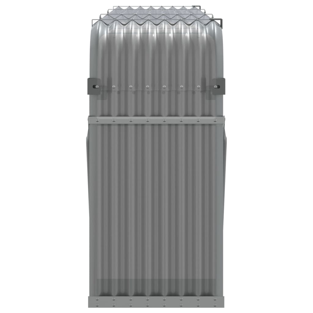 vidaXL Suport de bușteni, gri deschis, 234x45x100 cm, oțel galvanizat vidaXL Suport de bușteni, gri deschis, 234x45x100 cm, oțel galvanizat