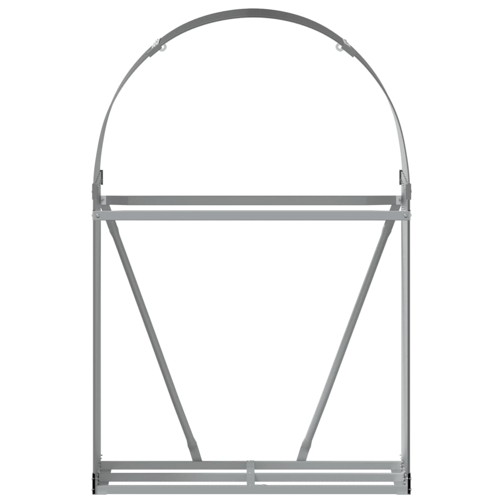 vidaXL Suport de bușteni, antracit, 80x45x120 cm, oțel galvanizat vidaXL Suport de bușteni, antracit, 80x45x120 cm, oțel galvanizat