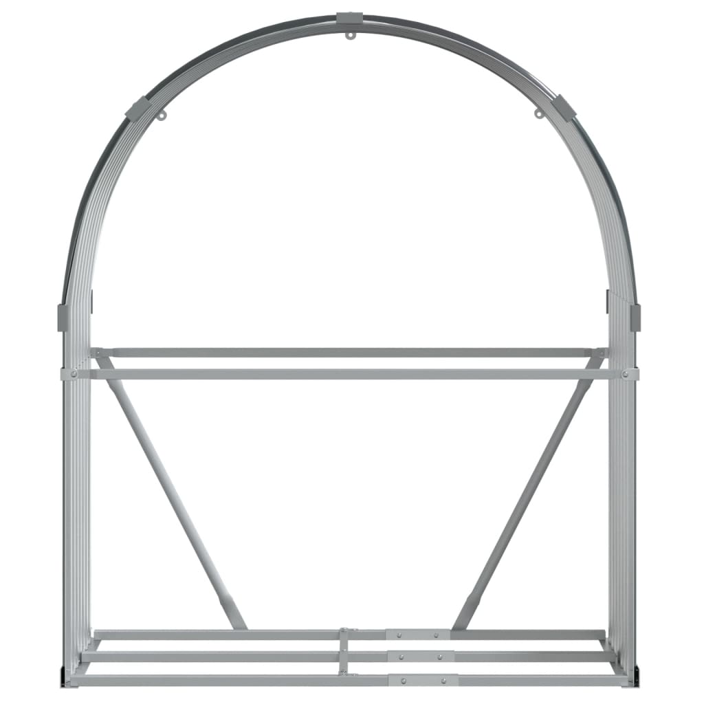 vidaXL Suport de bușteni, antracit, 120x45x140 cm, oțel galvanizat