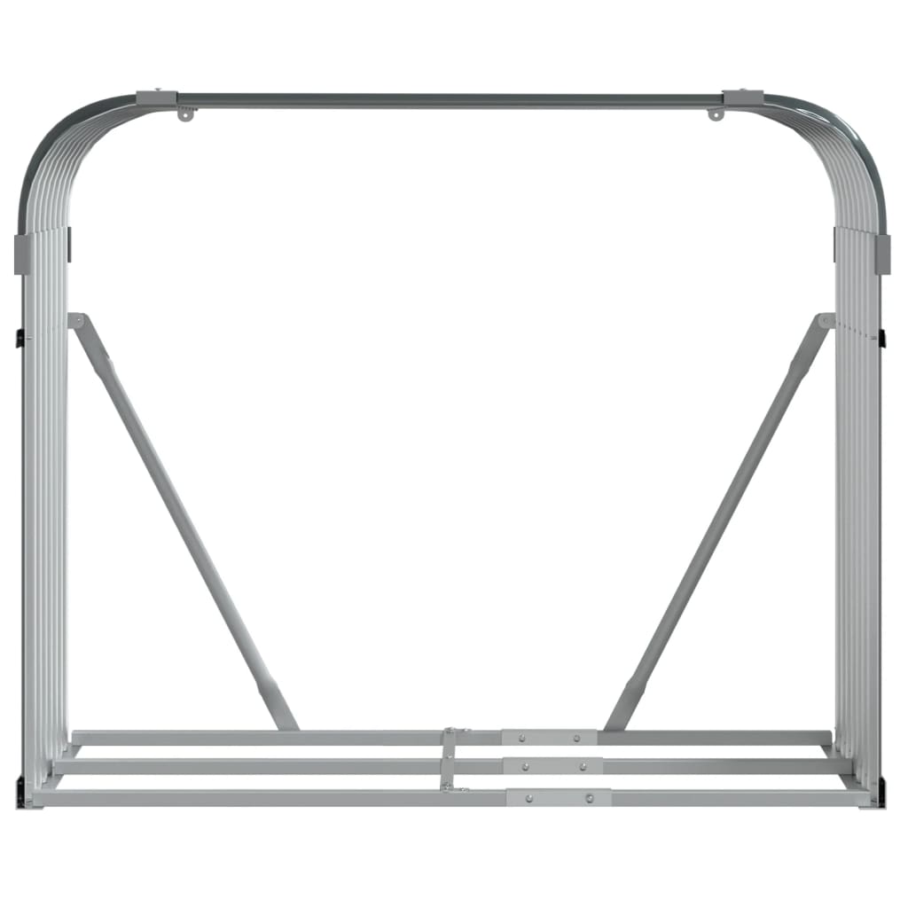 vidaXL Suport de bușteni, antracit, 120x45x100 cm, oțel galvanizat