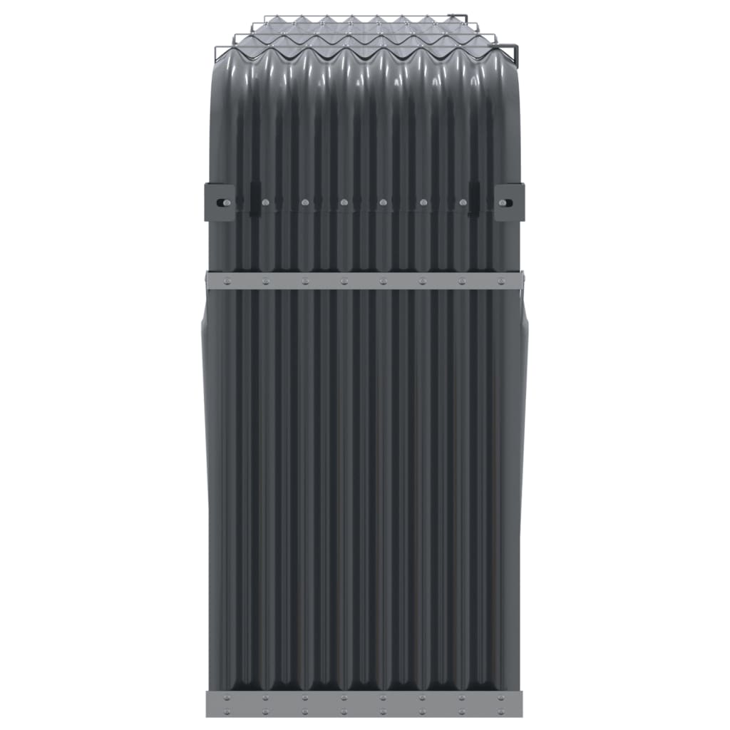 vidaXL Suport de bușteni, antracit, 234x45x100 cm, oțel galvanizat vidaXL Suport de bușteni, antracit, 234x45x100 cm, oțel galvanizat