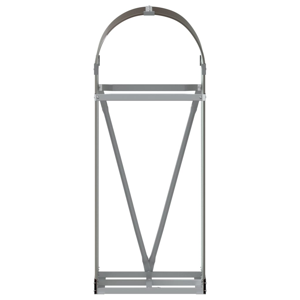vidaXL Suport pentru bușteni, maro, 40x45x100 cm, oțel galvanizat vidaXL Suport pentru bușteni, maro, 40x45x100 cm, oțel galvanizat
