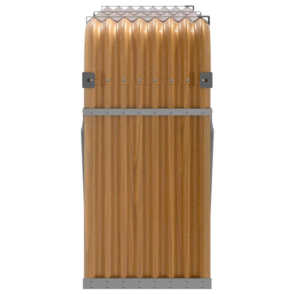 vidaXL Suport de bușteni, aspect de lemn, 180x45x100 cm, oțel galvanizat vidaXL Suport de bușteni, aspect de lemn, 180x45x100 cm, oțel galvanizat