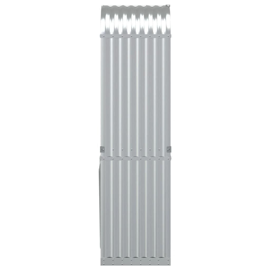vidaXL Suport pentru bușteni, argintiu, 40x45x170 cm, oțel galvanizat vidaXL Suport pentru bușteni, argintiu, 40x45x170 cm, oțel galvanizat
