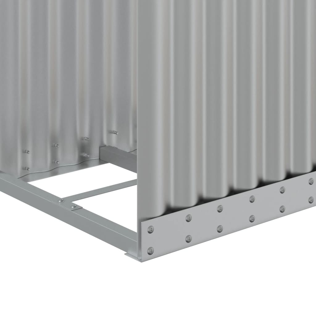 vidaXL Suport pentru bușteni, argintiu, 40x45x170 cm, oțel galvanizat vidaXL Suport pentru bușteni, argintiu, 40x45x170 cm, oțel galvanizat