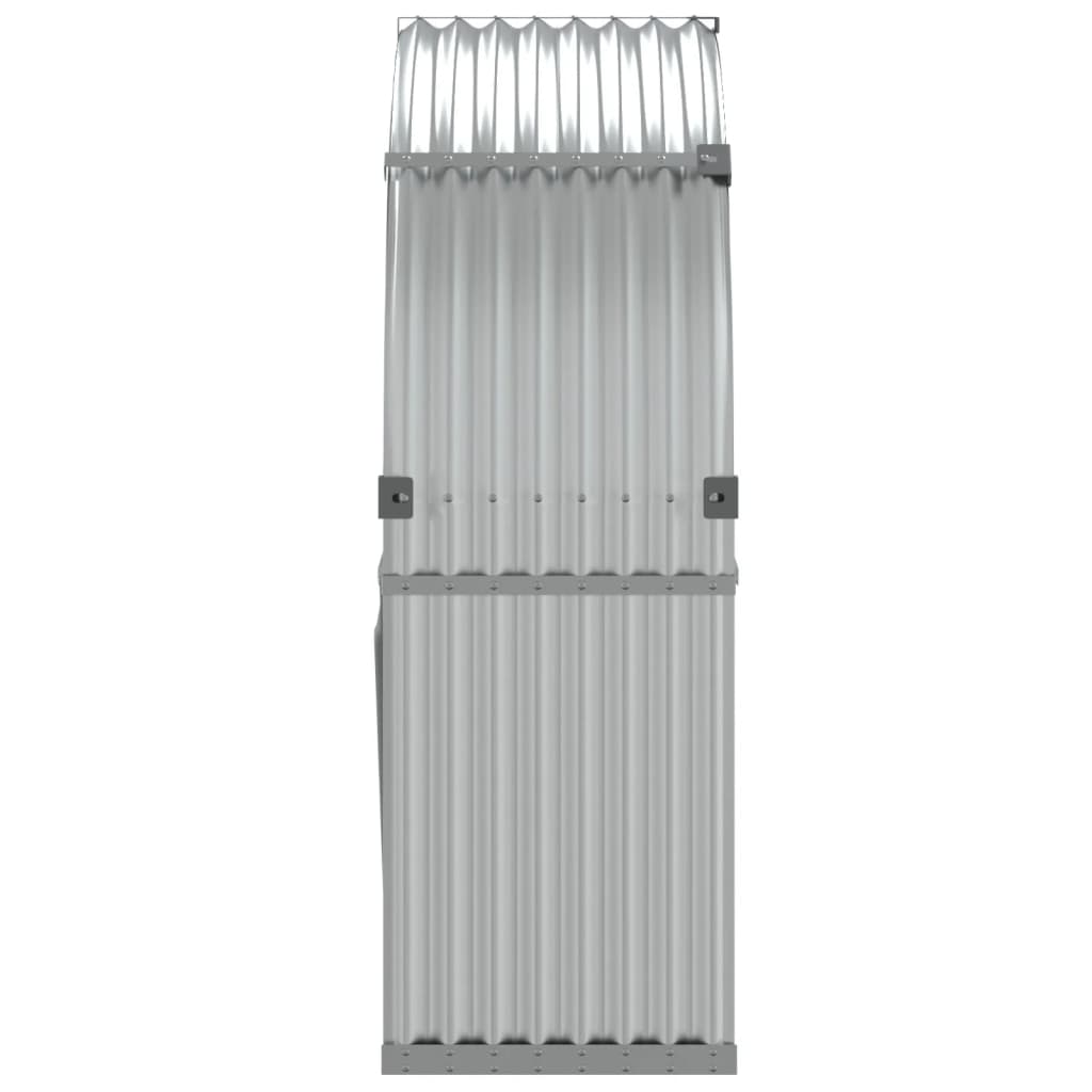 vidaXL Suport pentru bușteni, argintiu, 120x45x140 cm, oțel galvanizat vidaXL Suport pentru bușteni, argintiu, 120x45x140 cm, oțel galvanizat