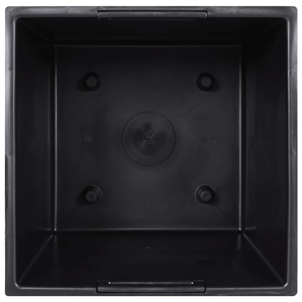 vidaXL Jardinieră cu interior detașabil, maro, 21 / 49 L, PP ratan