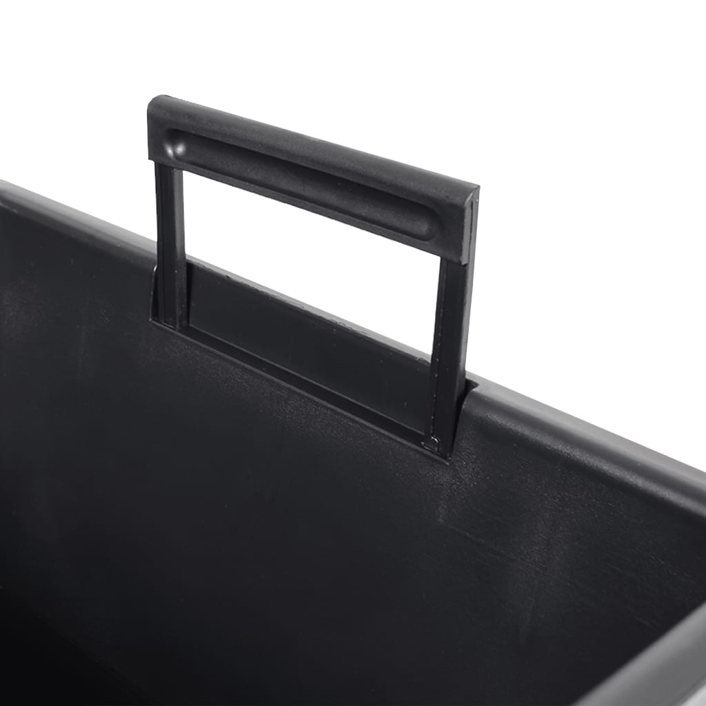 vidaXL Jardinieră cu interior detașabil, maro, 21 / 49 L, PP ratan