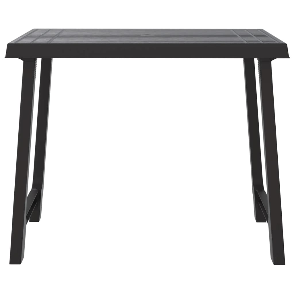 vidaXL Masă pentru camping, antracit, 79x56x64 cm, PP aspect lemn vidaXL Masă pentru camping, antracit, 79x56x64 cm, PP aspect lemn