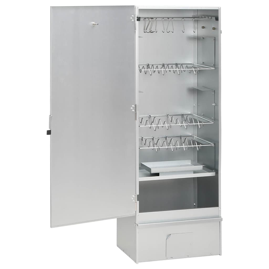 vidaXL Afumătoare grătar cu așchii lemn 44,5x29x110 cm oțel galvanizat vidaXL Afumătoare grătar cu așchii lemn 44,5x29x110 cm oțel galvanizat