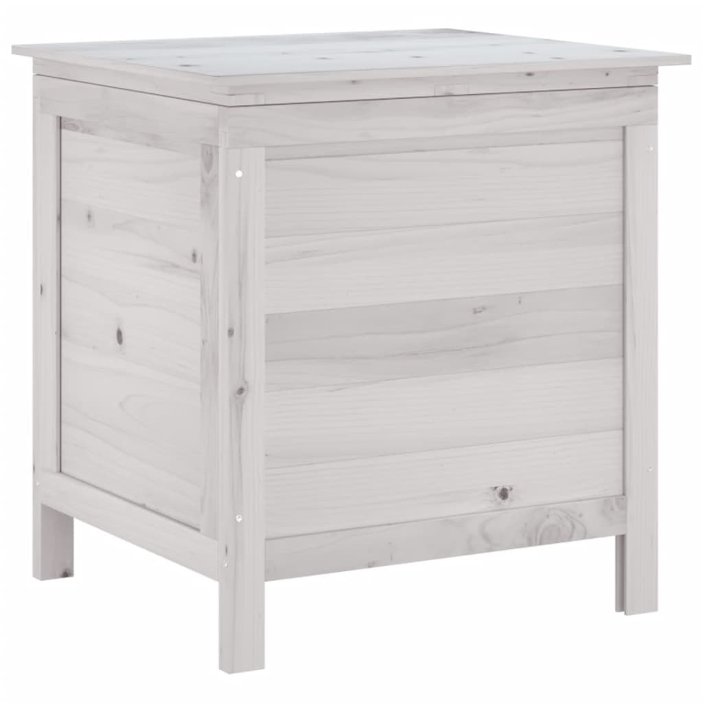 vidaXL Ladă depozitare de grădină alb 50x49x56,5 cm lemn masiv de brad vidaXL Ladă depozitare de grădină alb 50x49x56,5 cm lemn masiv de brad