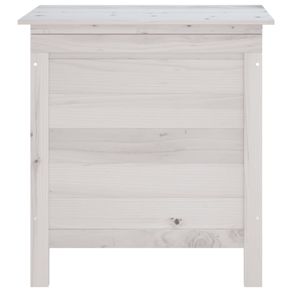 vidaXL Ladă depozitare de grădină alb 50x49x56,5 cm lemn masiv de brad vidaXL Ladă depozitare de grădină alb 50x49x56,5 cm lemn masiv de brad