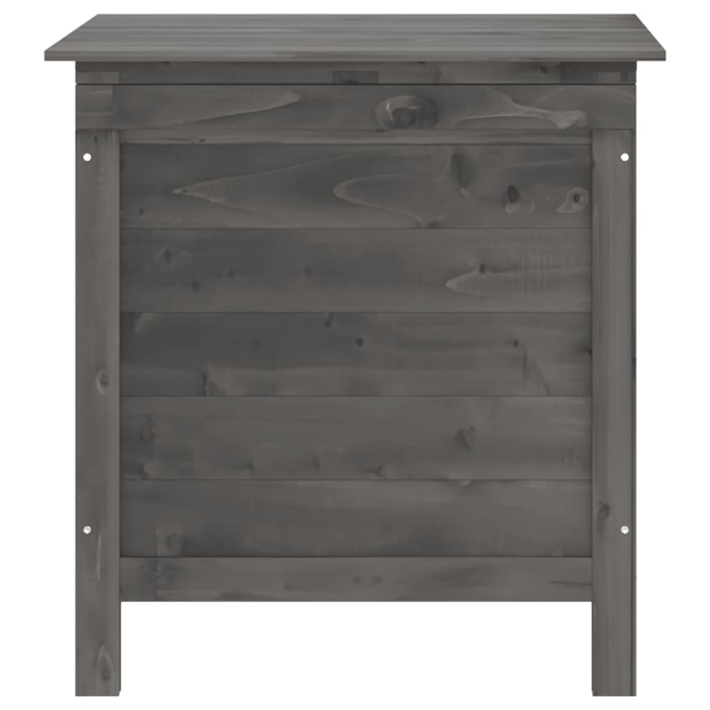 vidaXL Ladă depozitare grădină antracit 50x49x56,5 cm lemn masiv brad vidaXL Ladă depozitare grădină antracit 50x49x56,5 cm lemn masiv brad