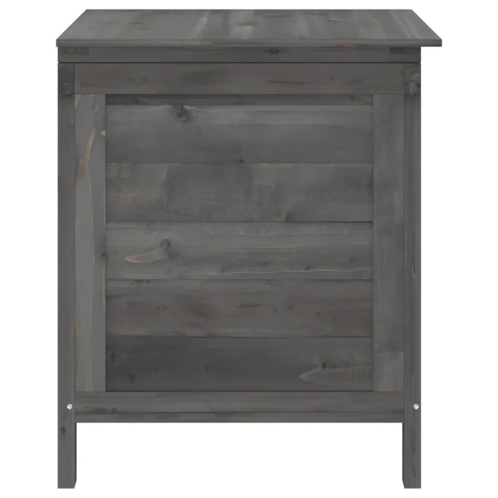 vidaXL Ladă depozitare grădină antracit 50x49x56,5 cm lemn masiv brad vidaXL Ladă depozitare grădină antracit 50x49x56,5 cm lemn masiv brad