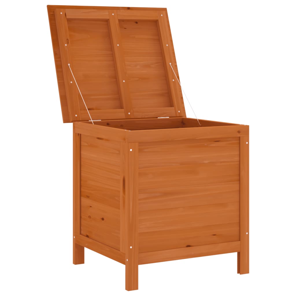 vidaXL Ladă depozitare grădină maro 50x49x56,5 cm lemn masiv brad vidaXL Ladă depozitare grădină maro 50x49x56,5 cm lemn masiv brad