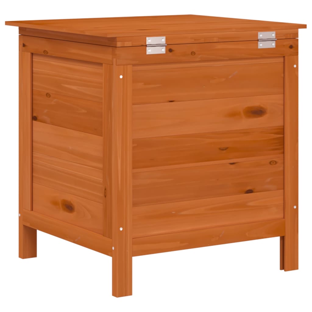 vidaXL Ladă depozitare grădină maro 50x49x56,5 cm lemn masiv brad vidaXL Ladă depozitare grădină maro 50x49x56,5 cm lemn masiv brad