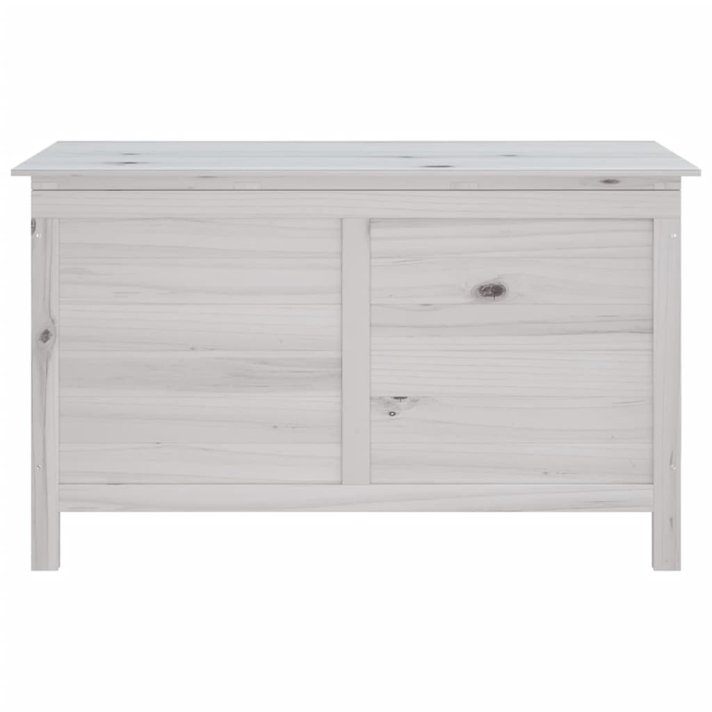 vidaXL Ladă depozitare de grădină alb 99x49,5x58,5 cm lemn masiv brad vidaXL Ladă depozitare de grădină alb 99x49,5x58,5 cm lemn masiv brad