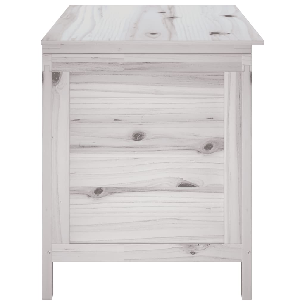 vidaXL Ladă depozitare de grădină alb 99x49,5x58,5 cm lemn masiv brad vidaXL Ladă depozitare de grădină alb 99x49,5x58,5 cm lemn masiv brad