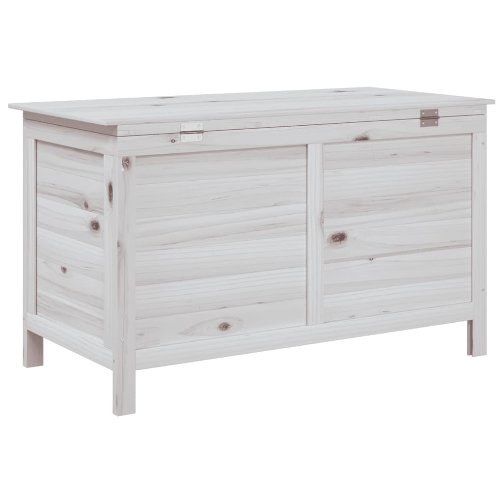 vidaXL Ladă depozitare de grădină alb 99x49,5x58,5 cm lemn masiv brad vidaXL Ladă depozitare de grădină alb 99x49,5x58,5 cm lemn masiv brad