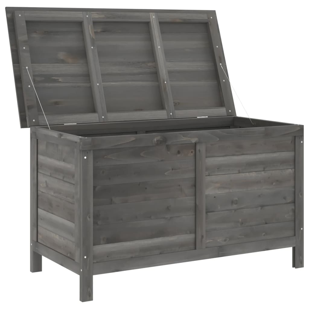 vidaXL Ladă depozitare grădină antracit 99x49,5x58,5cm lemn masiv brad vidaXL Ladă depozitare grădină antracit 99x49,5x58,5cm lemn masiv brad