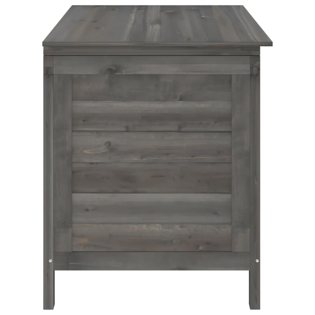 vidaXL Ladă depozitare grădină antracit 99x49,5x58,5cm lemn masiv brad vidaXL Ladă depozitare grădină antracit 99x49,5x58,5cm lemn masiv brad