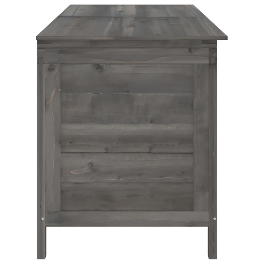 vidaXL Ladă depozitare grădină antracit 150x50x56,5 cm lemn masiv brad vidaXL Ladă depozitare grădină antracit 150x50x56,5 cm lemn masiv brad