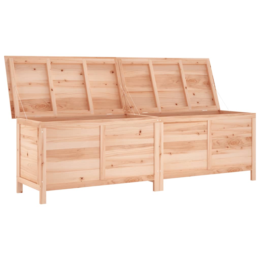 vidaXL Ladă de depozitare de grădină 198,5x50x56,5 cm lemn masiv brad vidaXL Ladă de depozitare de grădină 198,5x50x56,5 cm lemn masiv brad