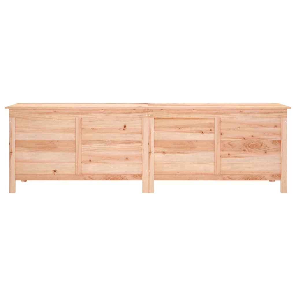 vidaXL Ladă de depozitare de grădină 198,5x50x56,5 cm lemn masiv brad vidaXL Ladă de depozitare de grădină 198,5x50x56,5 cm lemn masiv brad