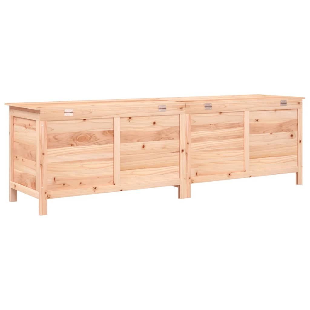 vidaXL Ladă de depozitare de grădină 198,5x50x56,5 cm lemn masiv brad vidaXL Ladă de depozitare de grădină 198,5x50x56,5 cm lemn masiv brad