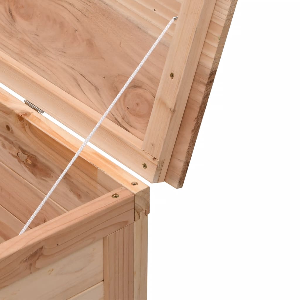 vidaXL Ladă de depozitare de grădină 198,5x50x56,5 cm lemn masiv brad vidaXL Ladă de depozitare de grădină 198,5x50x56,5 cm lemn masiv brad
