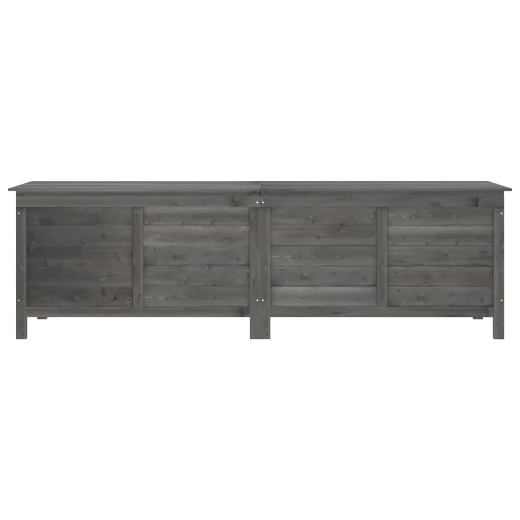 vidaXL Ladă depozitare grădină antracit 198,5x50x56,5 cm lemn brad vidaXL Ladă depozitare grădină antracit 198,5x50x56,5 cm lemn brad