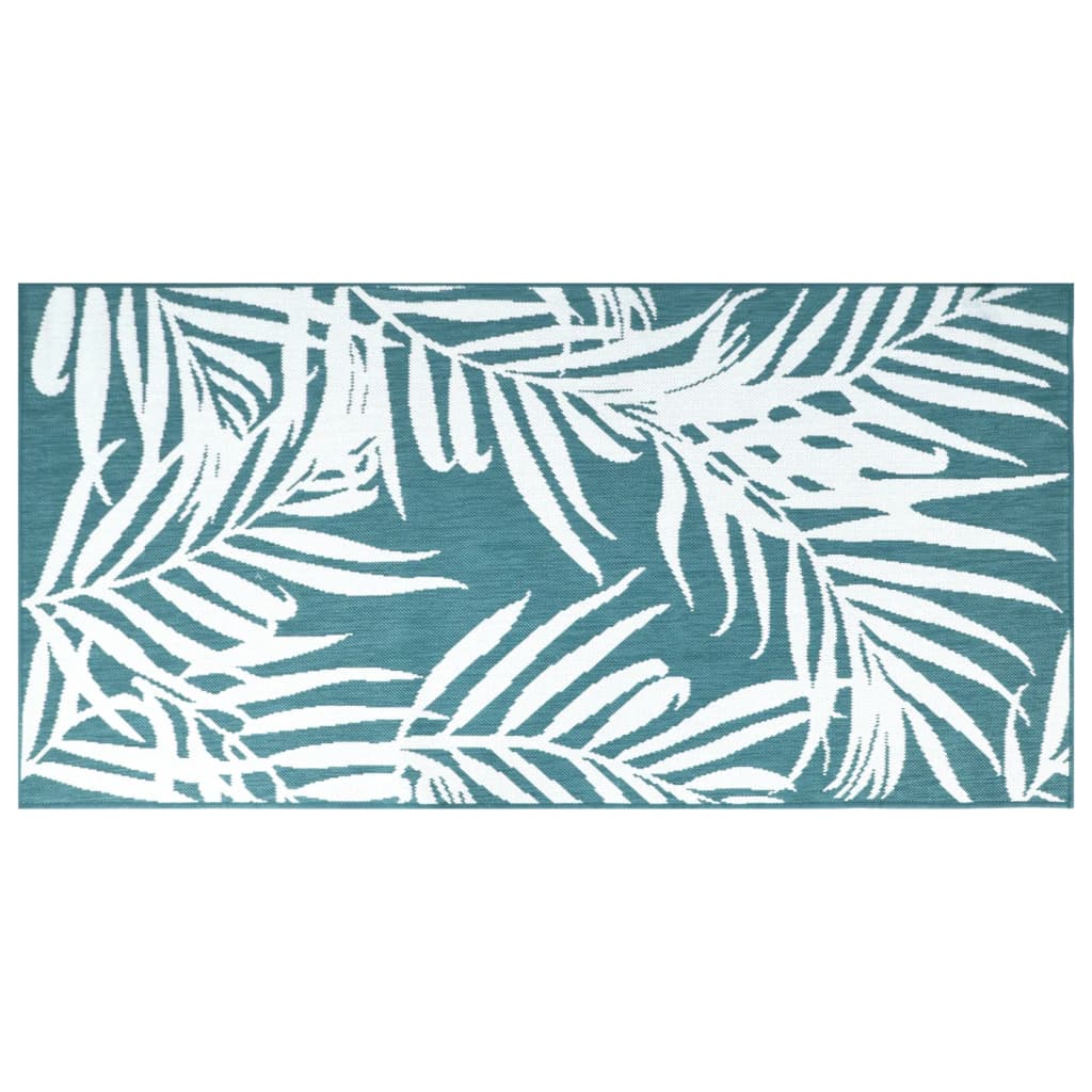 vidaXL Covor de exterior, acvamarin/alb, 80x150 cm, design reversibil vidaXL Covor de exterior, acvamarin/alb, 80x150 cm, design reversibil